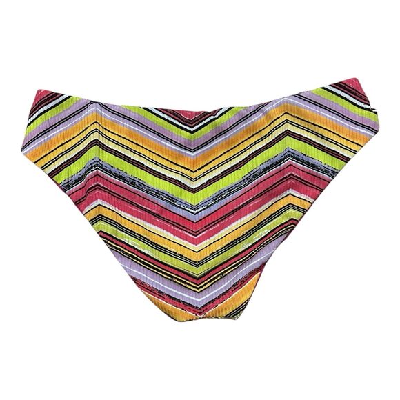 Becca by Rebecca Virtue Farah Reversible Hipster Bikini Bottoms Large Multi - Picture 6 of 10
